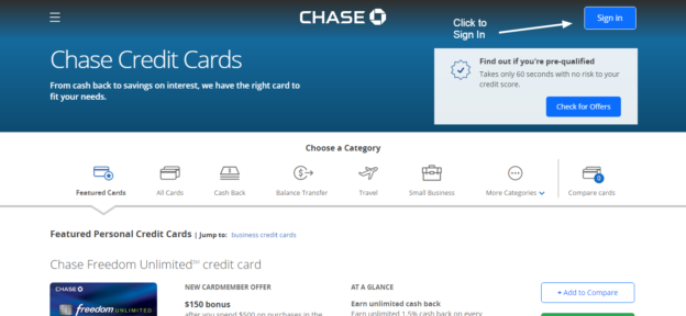Chase Credit Card Online Login CC Bank