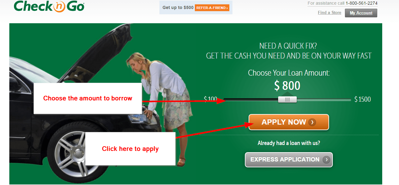 Check 'n Go [Payday / Personal] Loan Online Login CC Bank