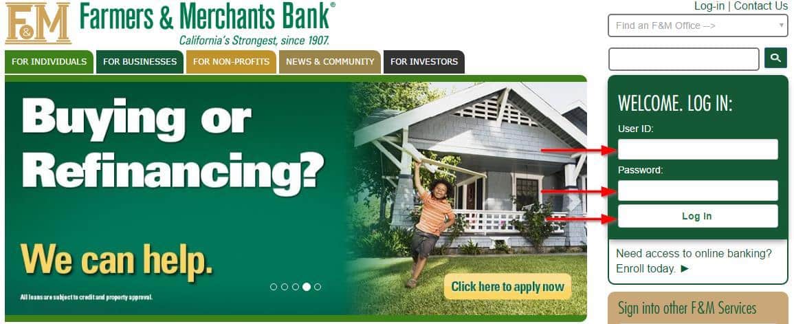 Farmers and Merchants Bank (FMB) Online Banking Login