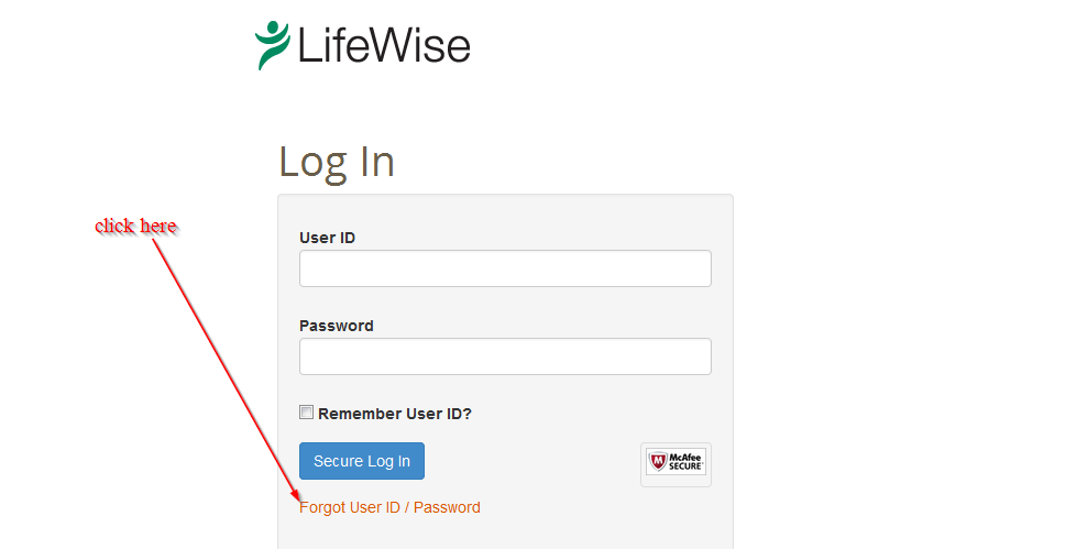 click here to change password