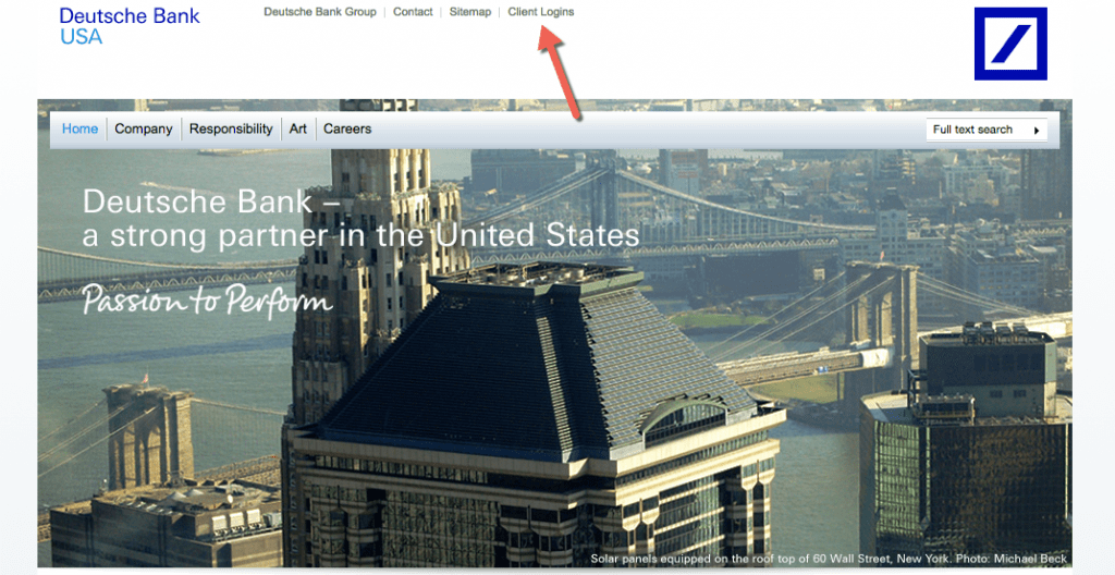 Deutsche Bank Online Banking Login CC Bank