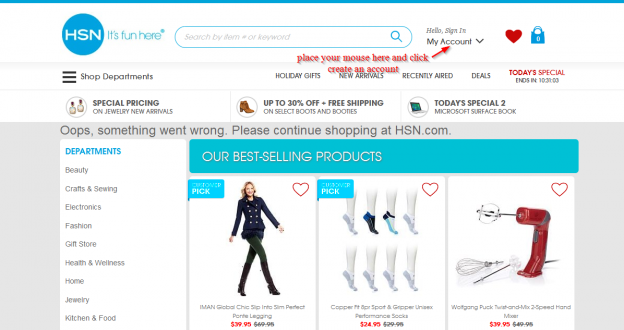 HSN Credit Card Online Login CC Bank