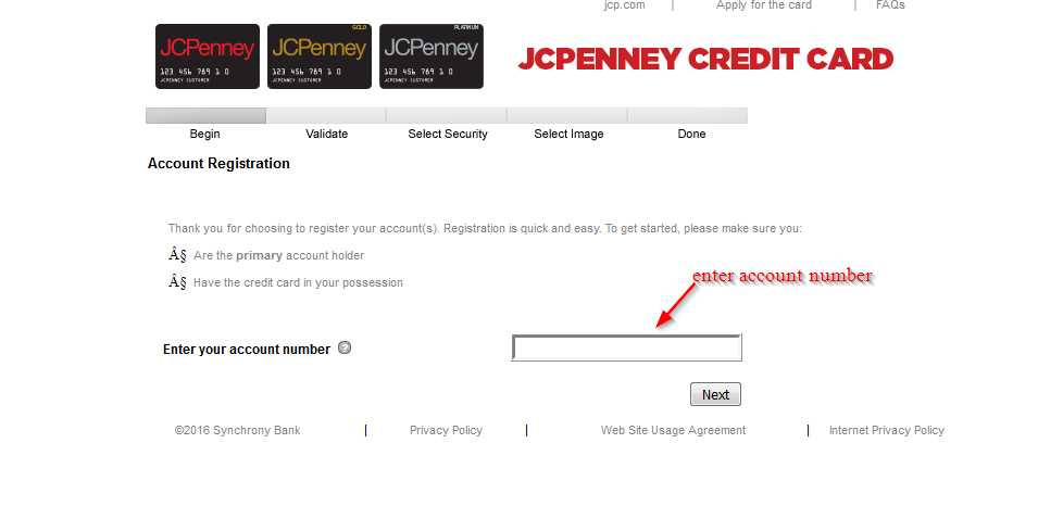 phone number to jcpenney credit card services