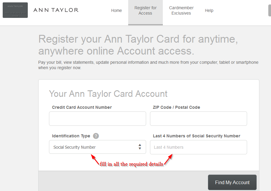 Ann Taylor Credit Card