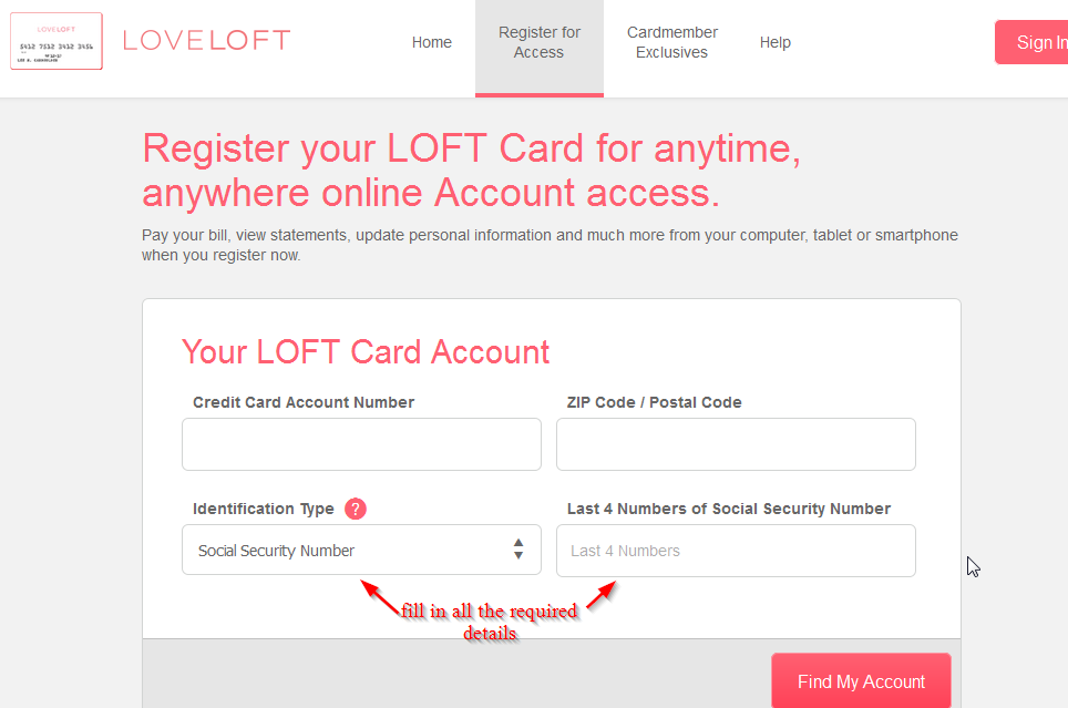 Loft Credit Card Online Login - CC Bank