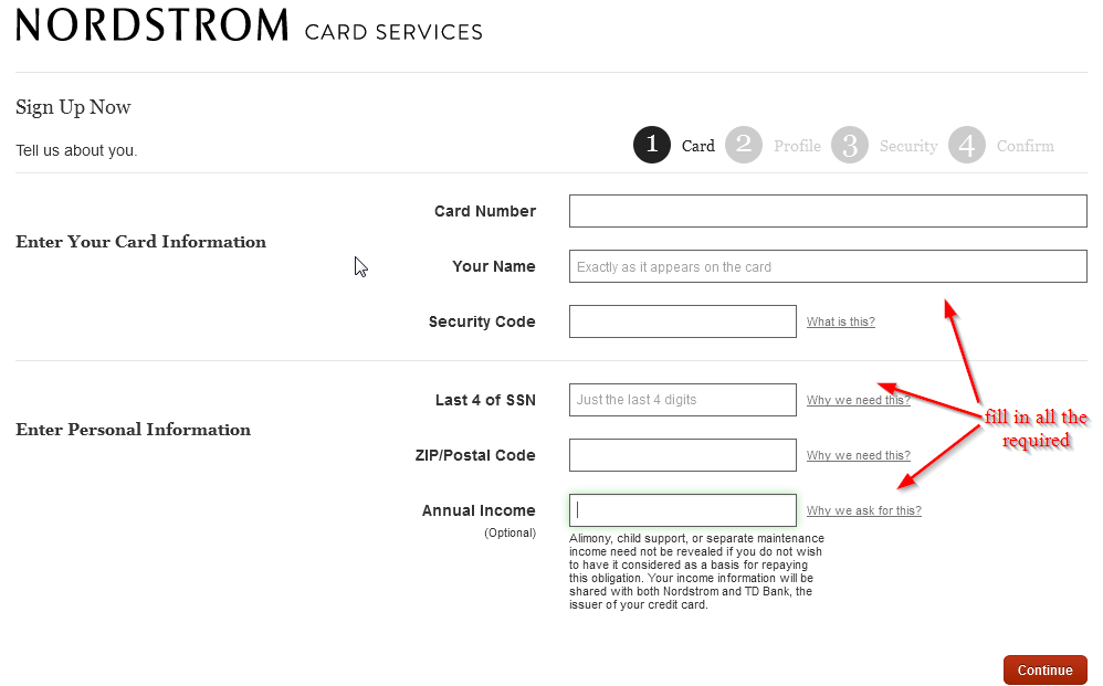 Nordstrom Credit Card Online Login - CC Bank