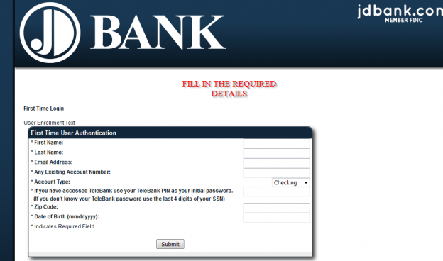 JD Bank Online Banking Login - CC Bank