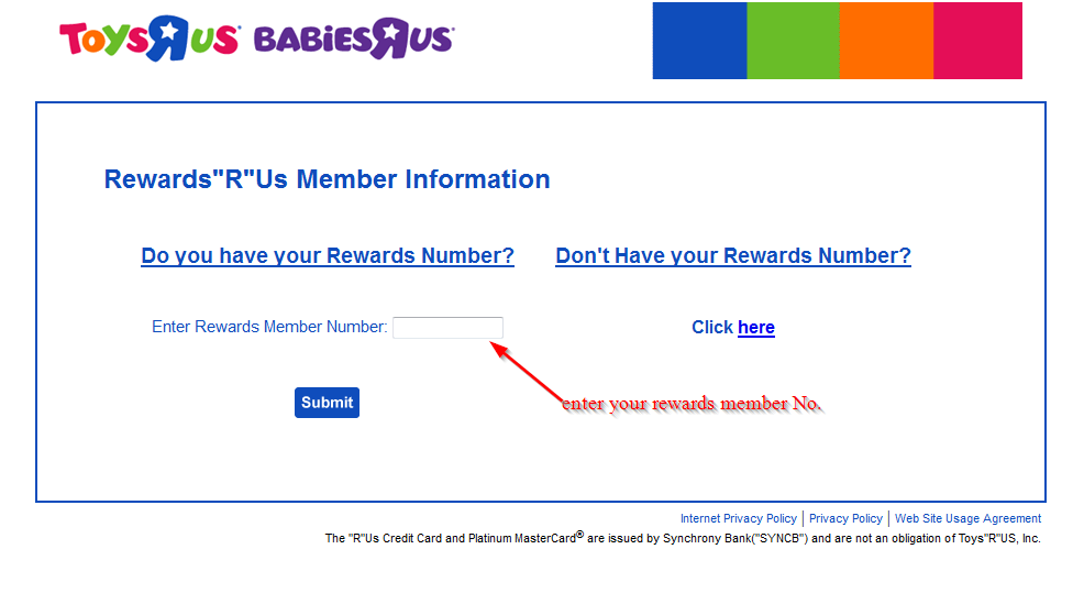 babies r us credit card login