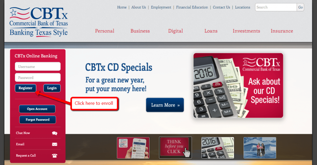 Commercial Bank of Texas Online Banking Login CC Bank