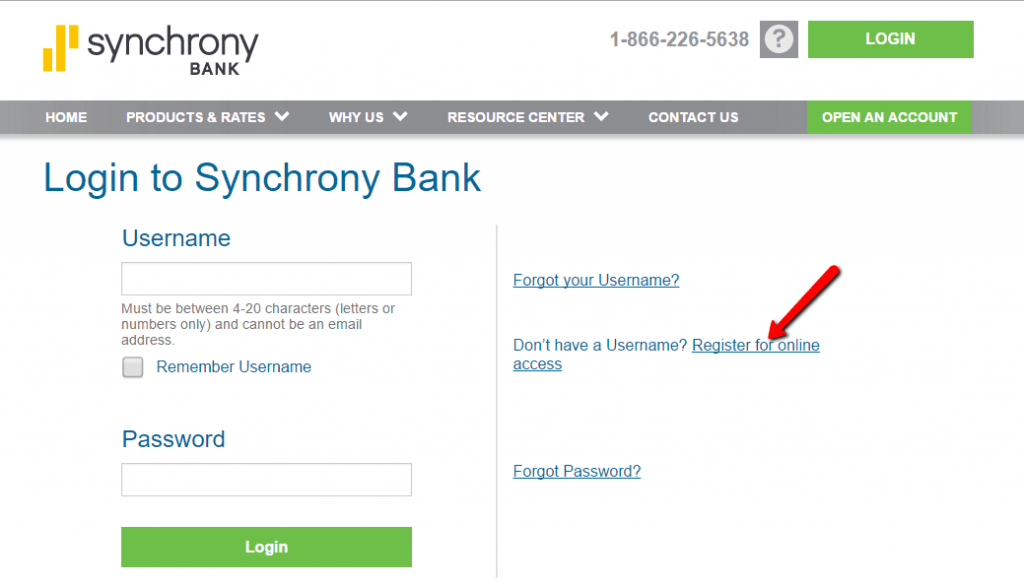 Synchrony Bank Online Banking Login - CC Bank