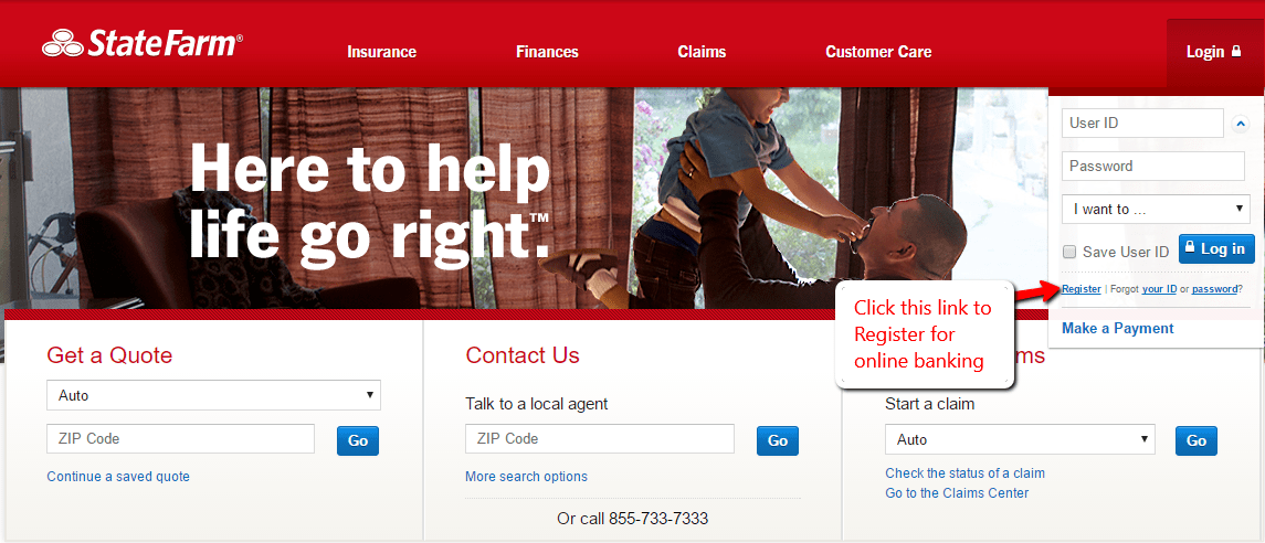 state farm bank online login turbotax