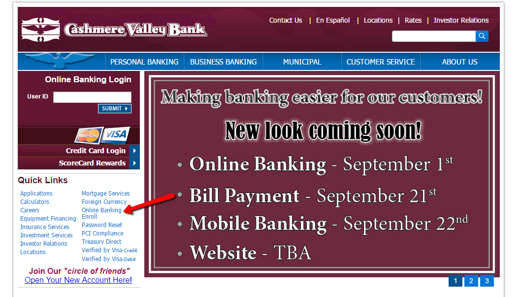 Cashmere Valley Bank Online Login Online Banking