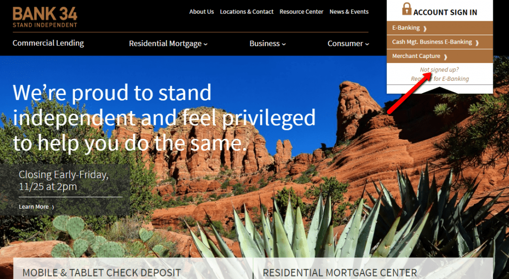 BANK 34 Online Banking Login CC Bank