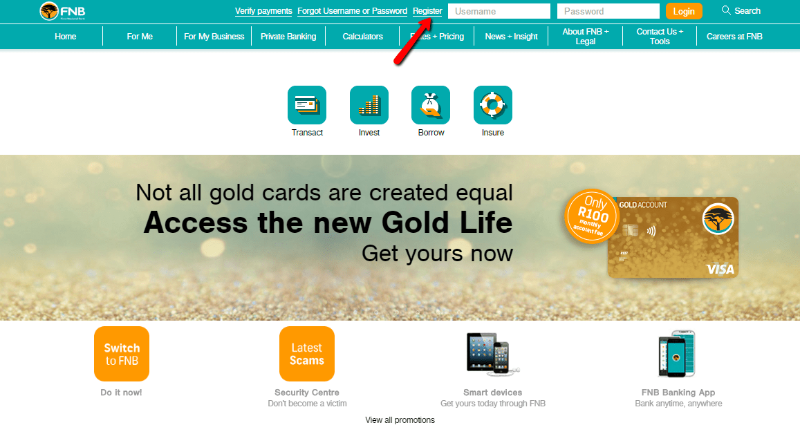how to get fnb account number