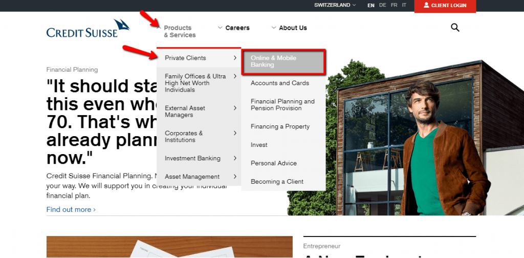 Credit Suisse Online Banking Login - CC Bank