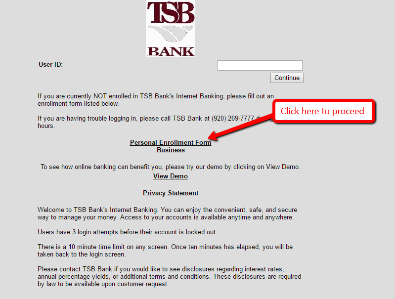 tsb online banking helpline