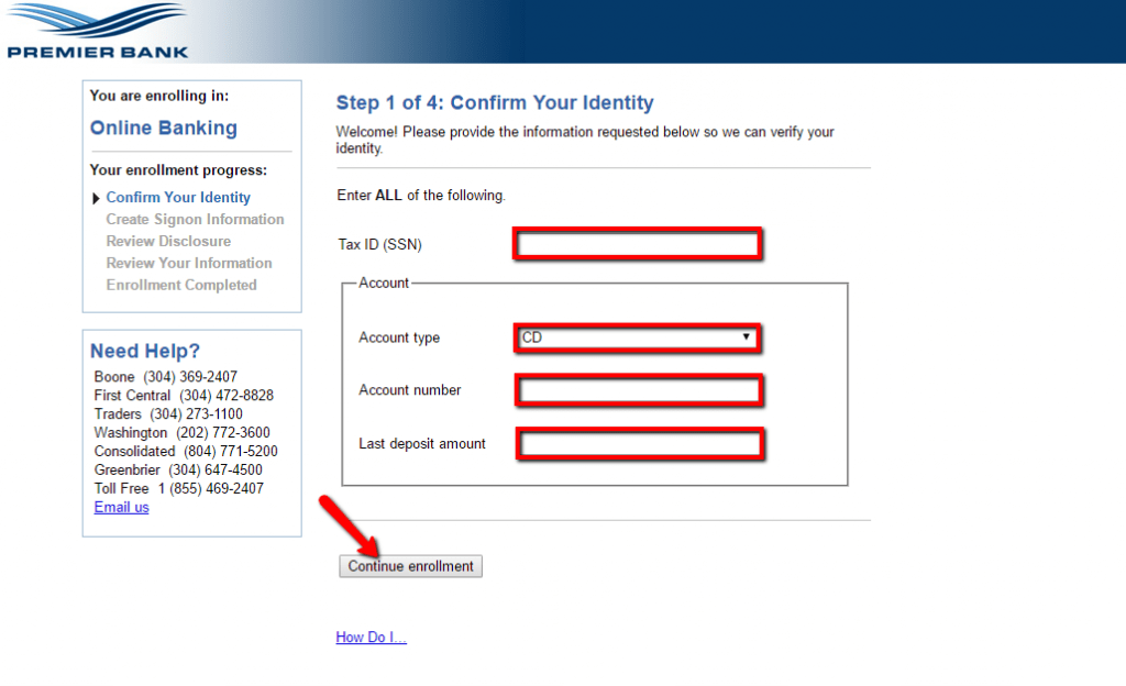 Premier Bank Online Banking Login CC Bank