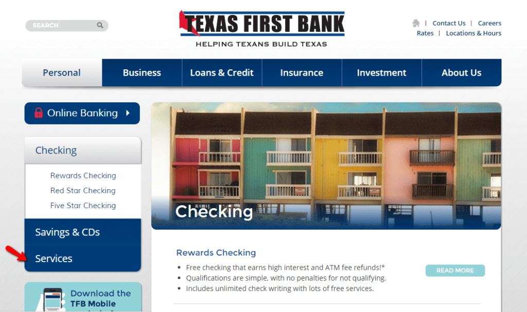 Texas First Bank Online Banking Login CC Bank