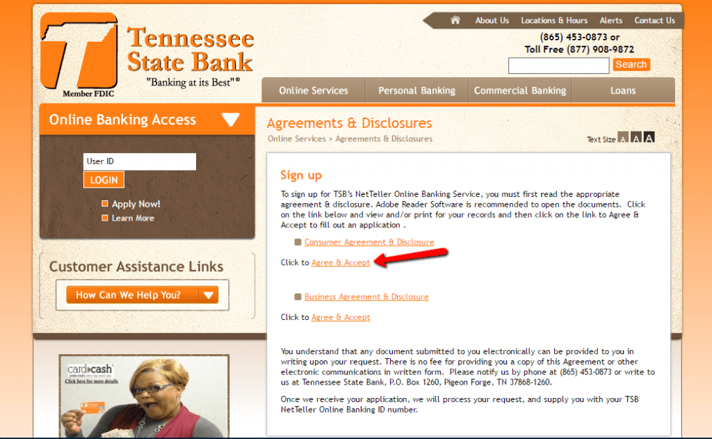 Tennessee State Bank Online Banking Login - CC Bank