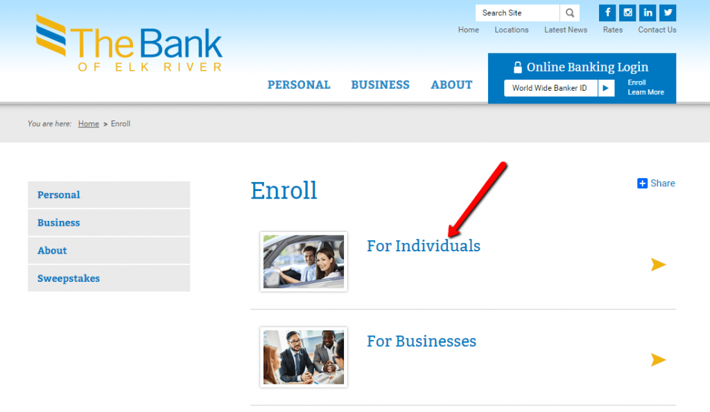 The Bank of Elk River Online Banking Login - CC Bank