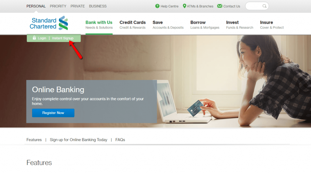Standard Chartered Singapore Online Banking Login CC Bank
