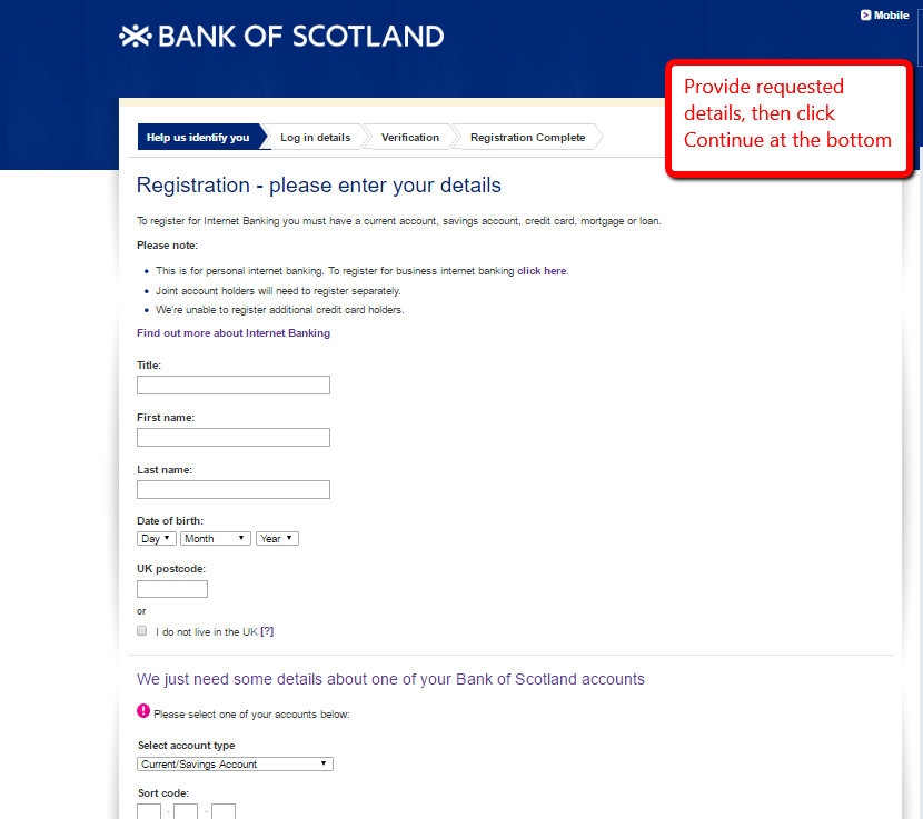 Bank of Scotland Online Banking Login - CC Bank