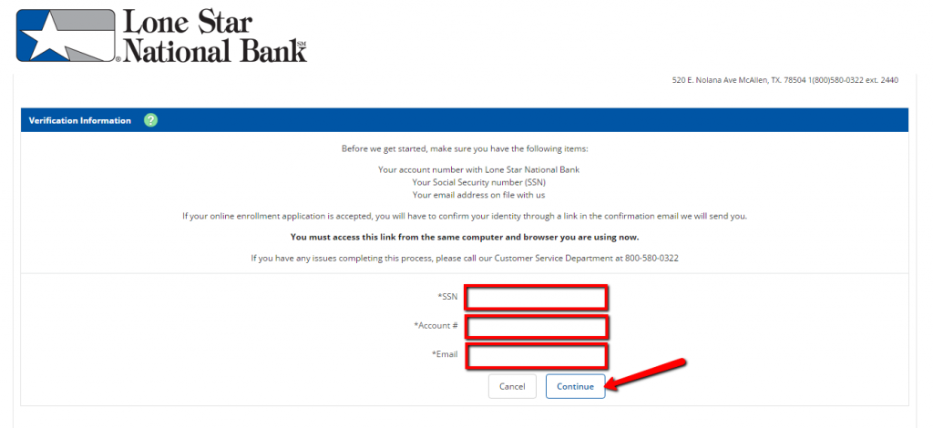 Lone Star National Bank Online Banking Login - CC Bank