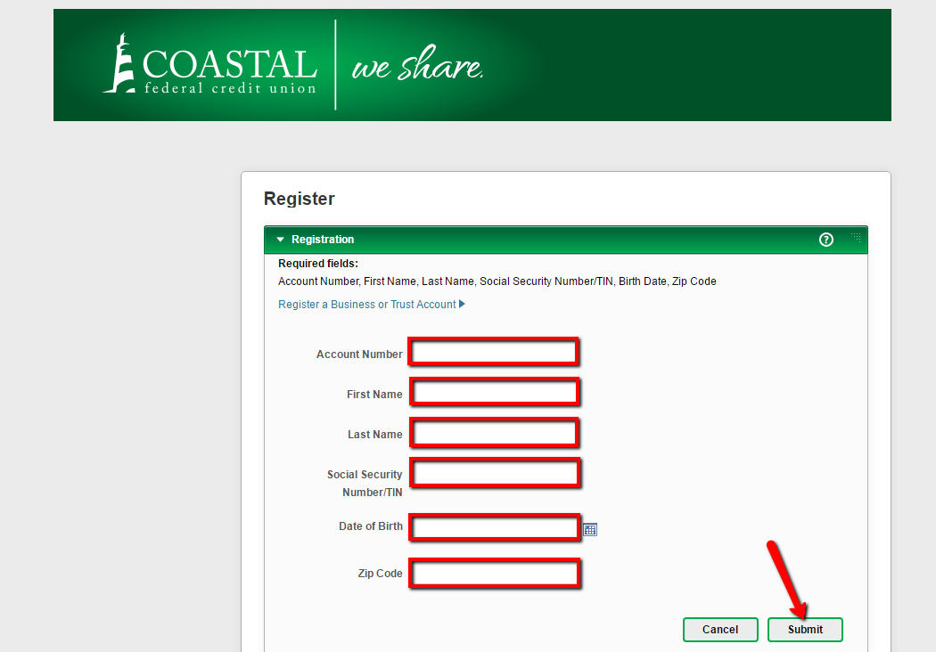 Coastal Federal Credit Union Online Banking Login CC Bank