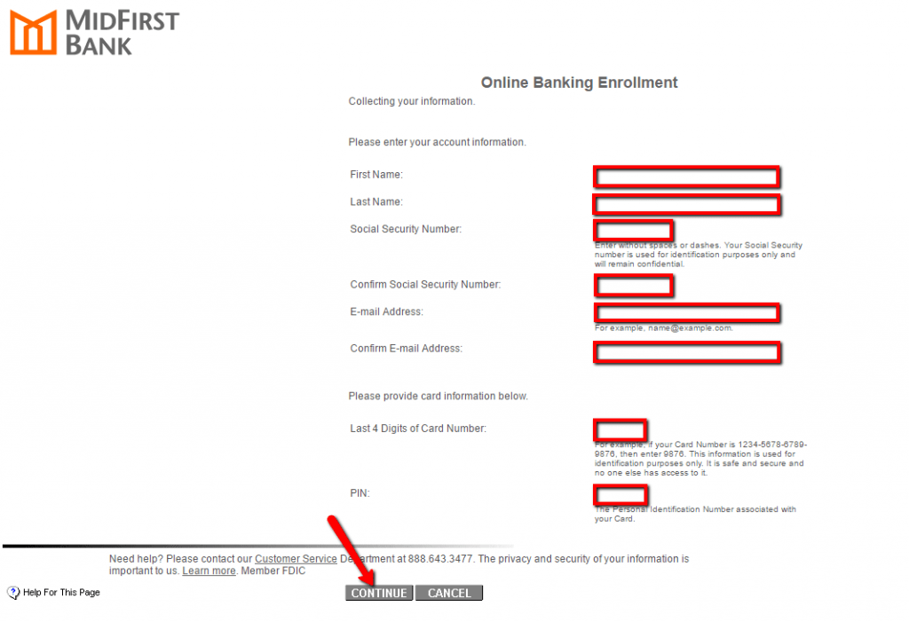 MidFirst Bank Online Banking Login CC Bank