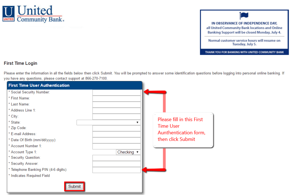 United Community Bank Online Banking Login CC Bank