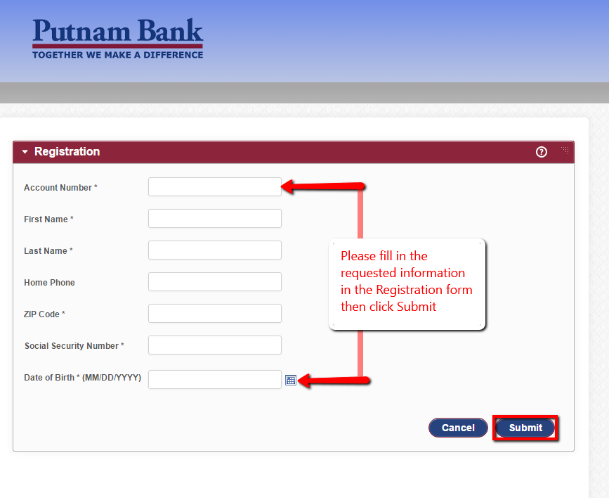 Putnam Bank Online Banking Login - CC Bank