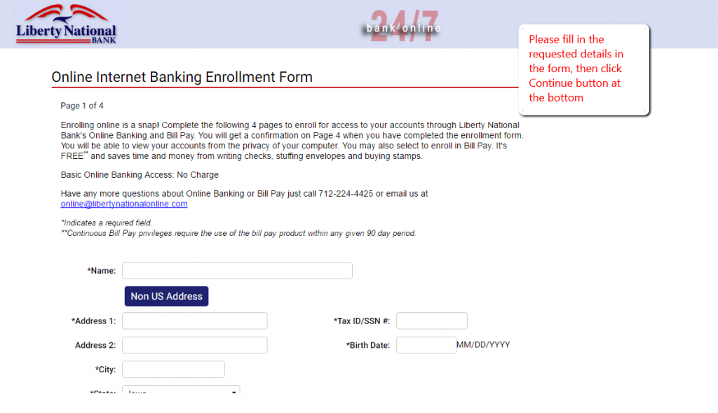 Liberty National Bank Online Banking Login CC Bank