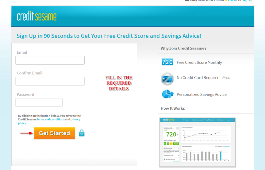 Credit Sesame Payday Personal Loan Online Login CC Bank