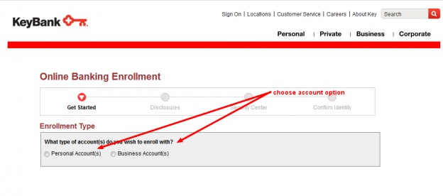 Key Bank Account Number