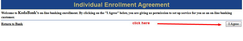 koda bank enrollment agreement