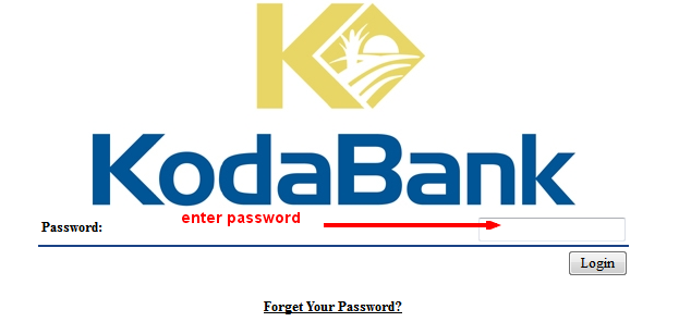 kodabank password