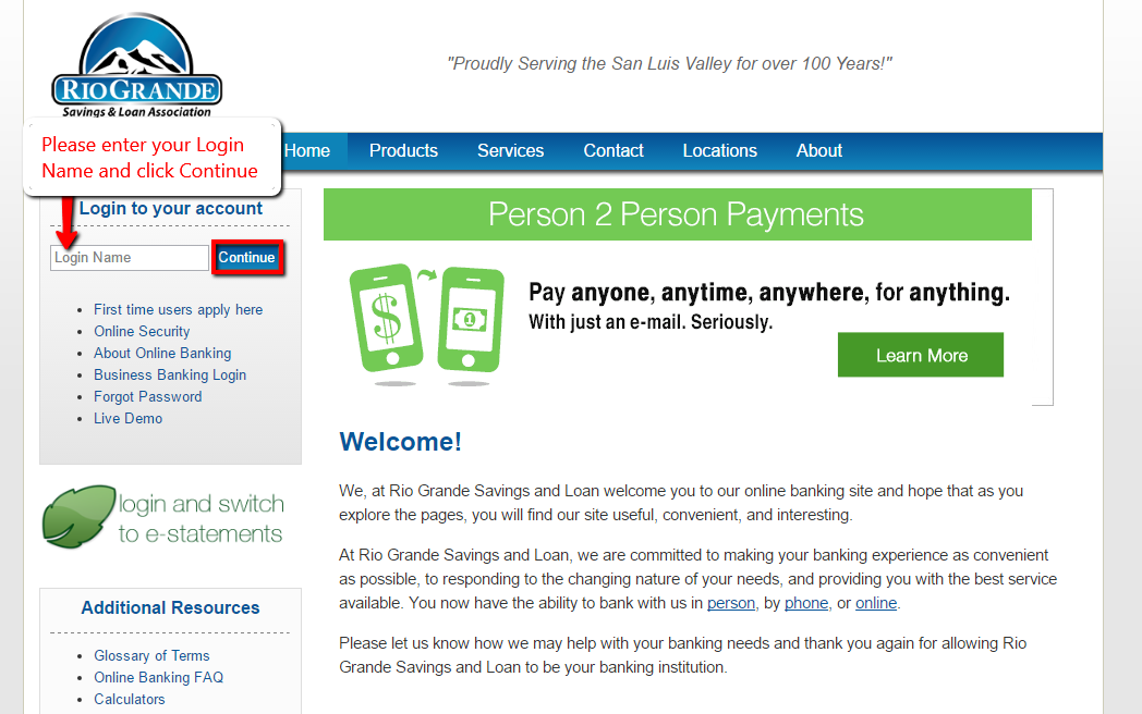 Rio Grande Savings  Loan Online Banking Login  CC Bank