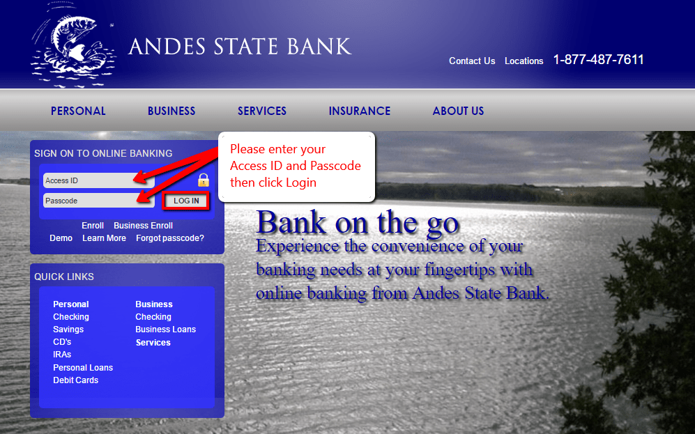 Andes State Bank Online Banking Login