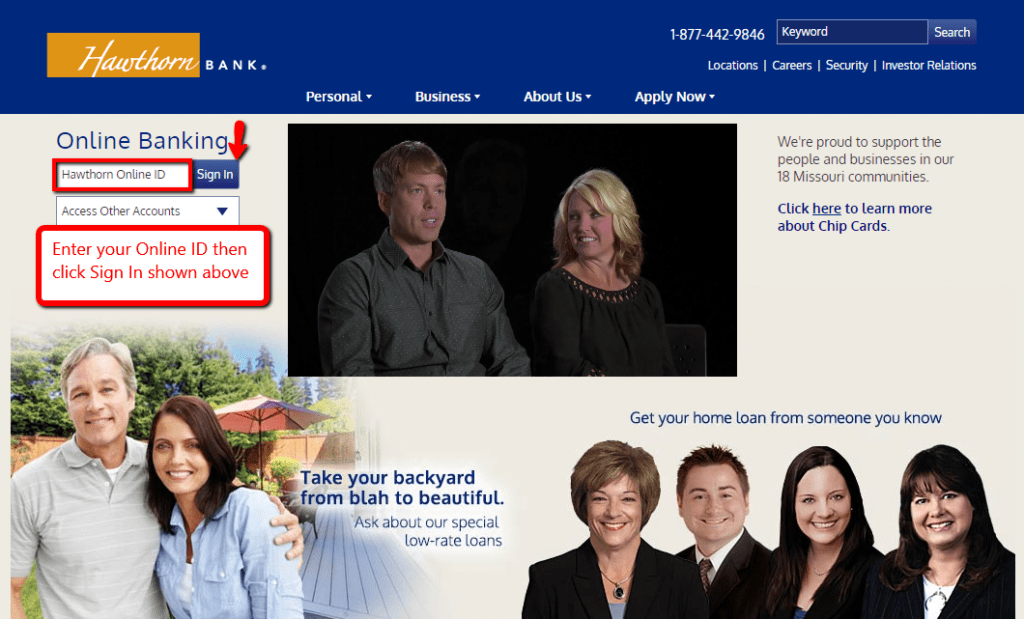 Hawthorn Bank Online Banking Login CC Bank