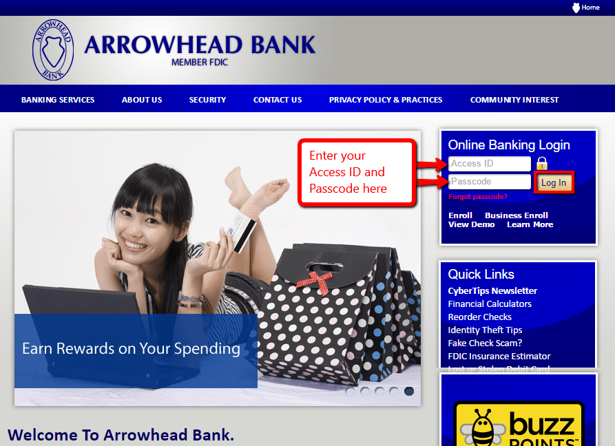 Arrowhead Bank Online Banking Login