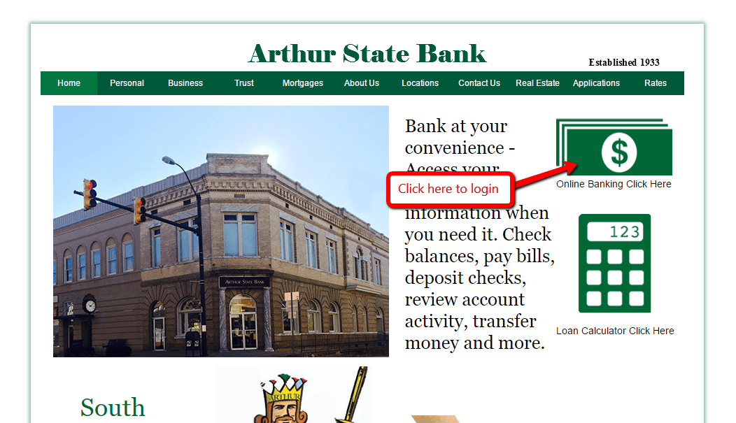 Arthur State Bank Online Banking Login