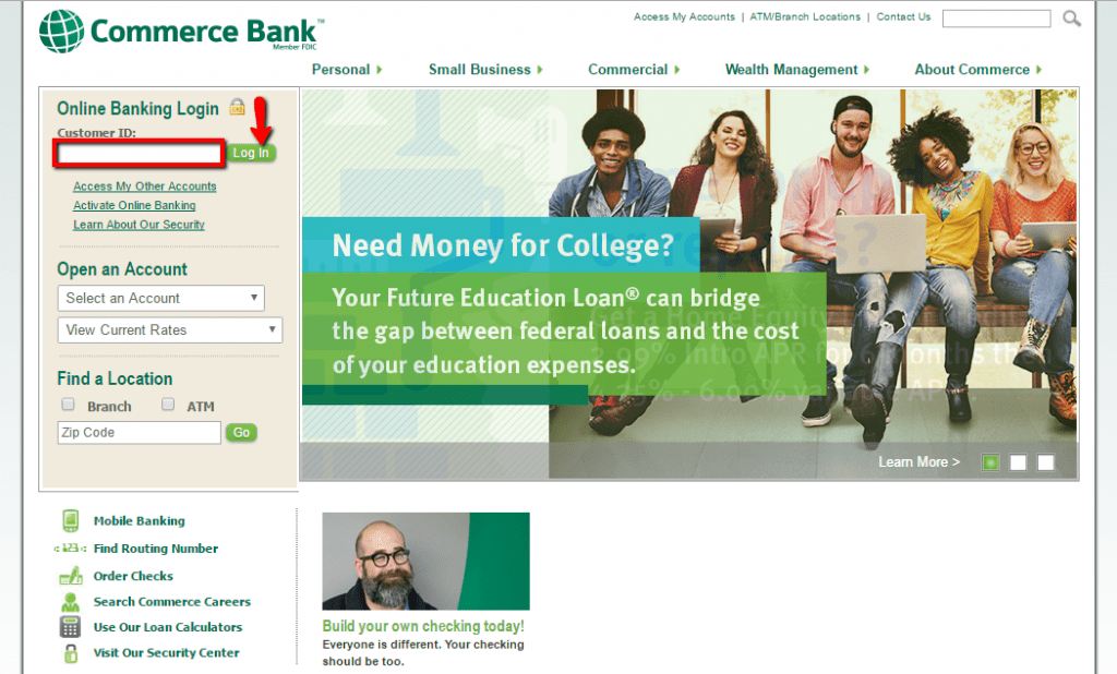 Commerce Bank Online Banking Login CC Bank