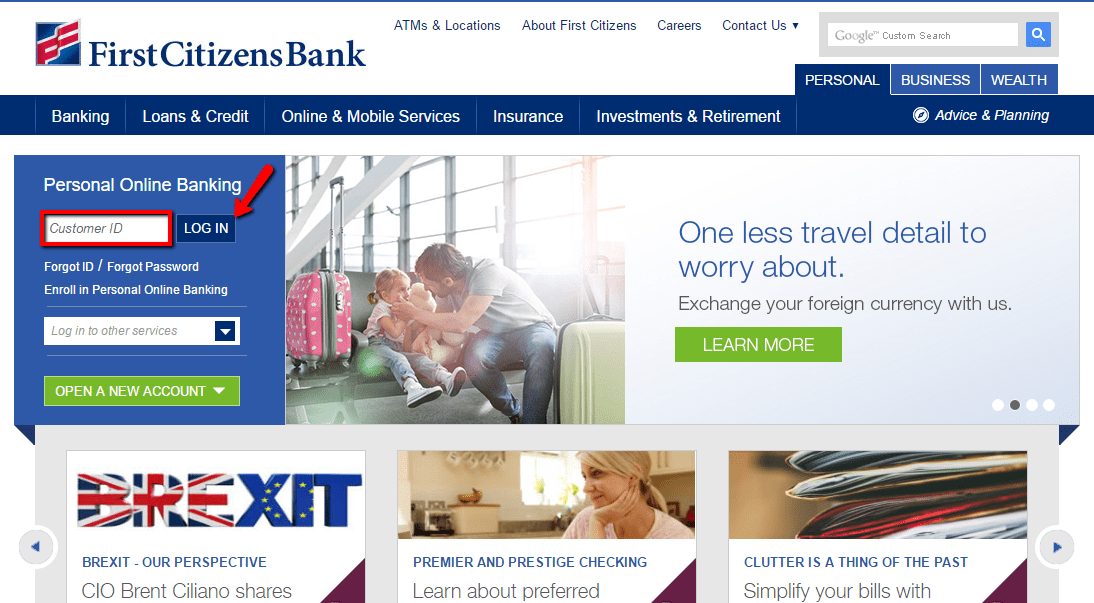 Login to first discount citizens bank online