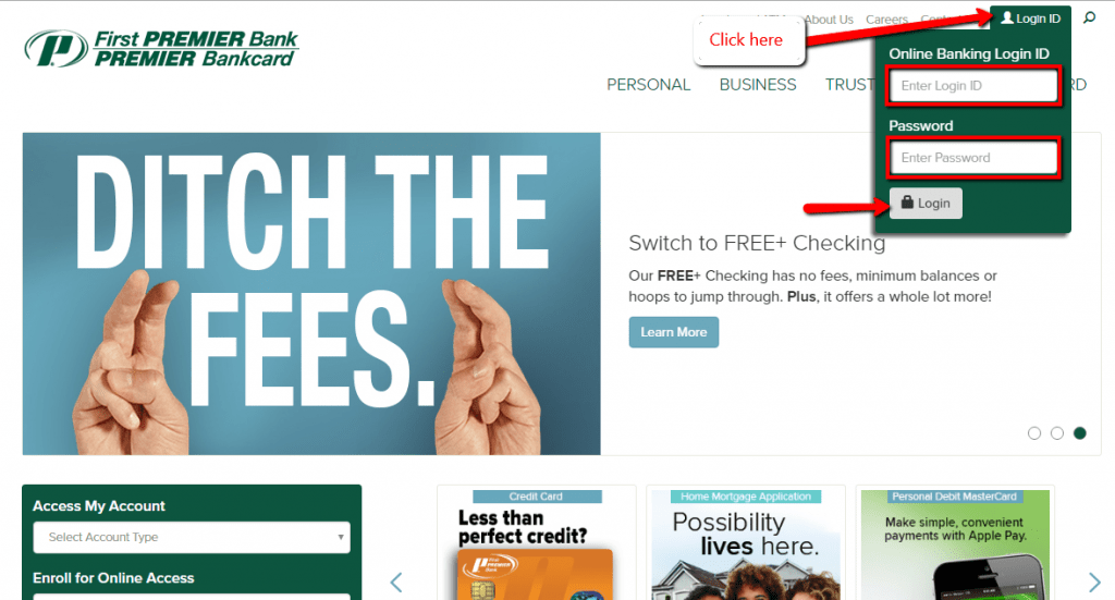 First Premier Bank Online Banking Login CC Bank