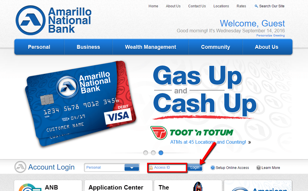 Amarillo National Bank Online Banking Login