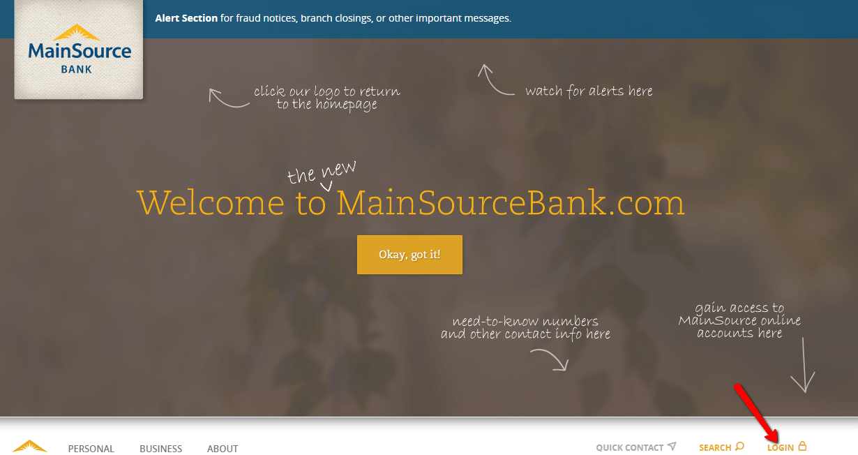 MainSource Bank Online Banking Login