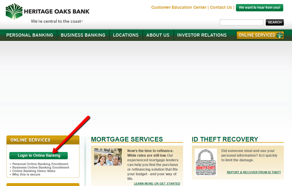 Heritage Oaks Bank Online Banking Login