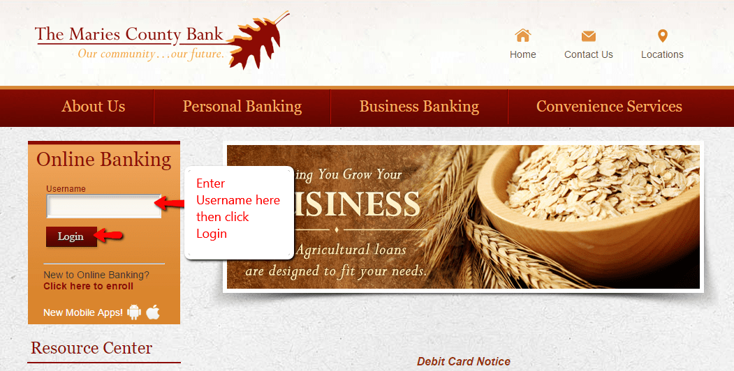 Maries County Bank Online Banking Login