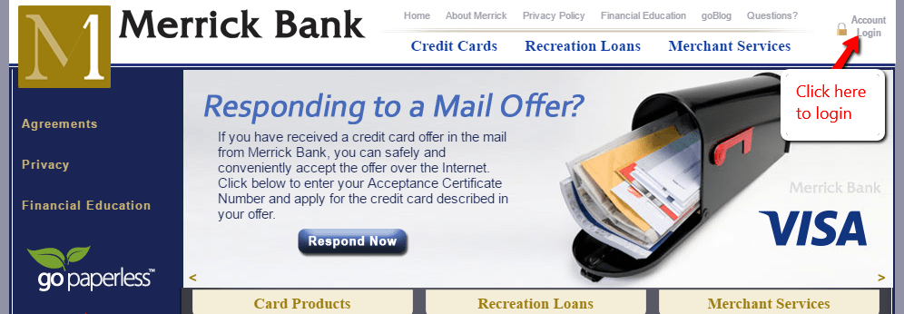 Merrick Bank Online Banking Login
