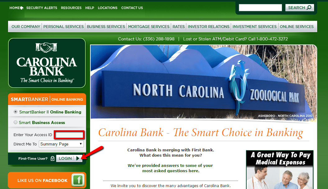 Carolina Bank Online Banking Login